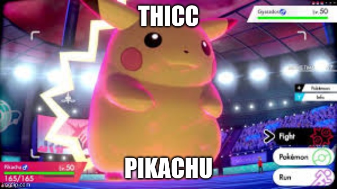 thicc | THICC; PIKACHU | image tagged in thicc,pikachu | made w/ Imgflip meme maker