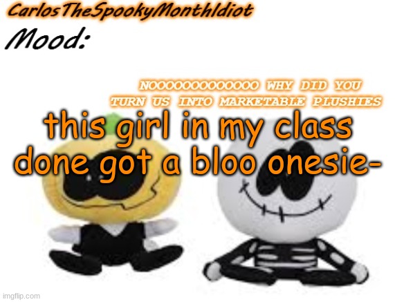 bruh what (or its a shiny umbreon or something) | this girl in my class done got a bloo onesie- | made w/ Imgflip meme maker