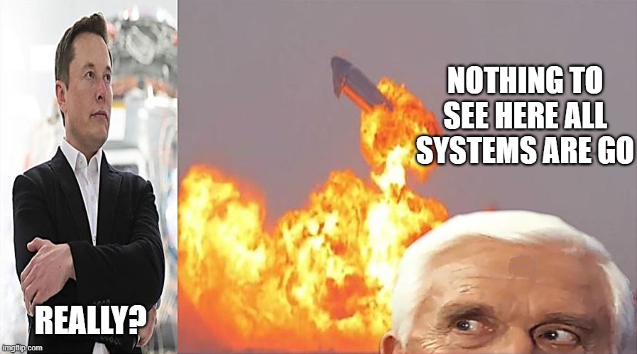 When Youtube is down | NOTHING TO SEE HERE ALL SYSTEMS ARE GO; REALLY? | image tagged in nothing to see here,leslie nielsen,youtube,blow up | made w/ Imgflip meme maker