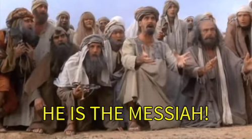 High Quality HE IS THE MESSIAH but 1 panel Blank Meme Template