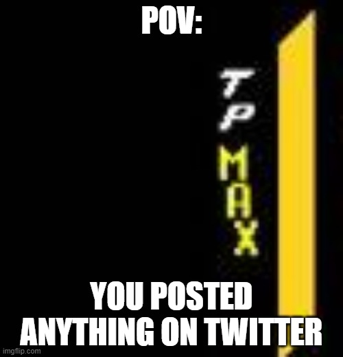 POV:; YOU POSTED ANYTHING ON TWITTER | made w/ Imgflip meme maker