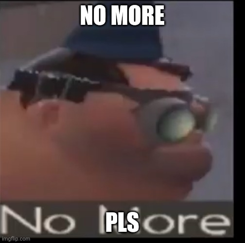 no more | NO MORE; PLS | image tagged in no more | made w/ Imgflip meme maker