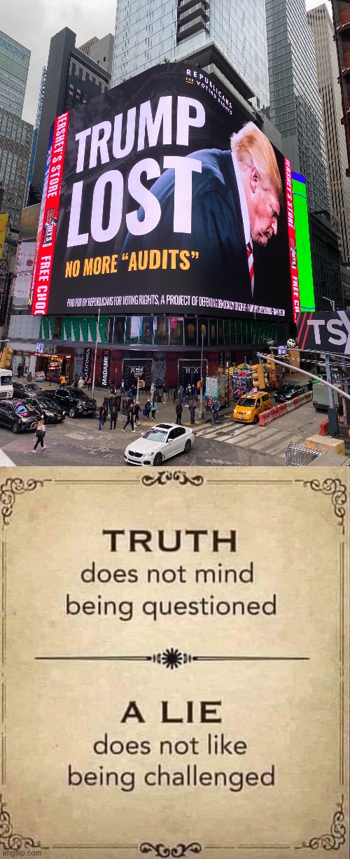 Why do these Never-Trumpers mind audits??? | image tagged in truth | made w/ Imgflip meme maker