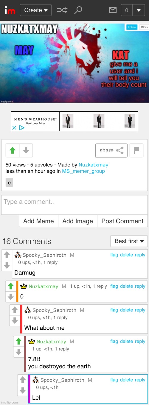 Ironically enough, I had Darmug dare me to “crack the earth” one time | made w/ Imgflip meme maker