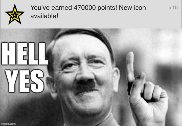 Thank you all(don’t mind the template) | image tagged in hitler hell yes | made w/ Imgflip meme maker