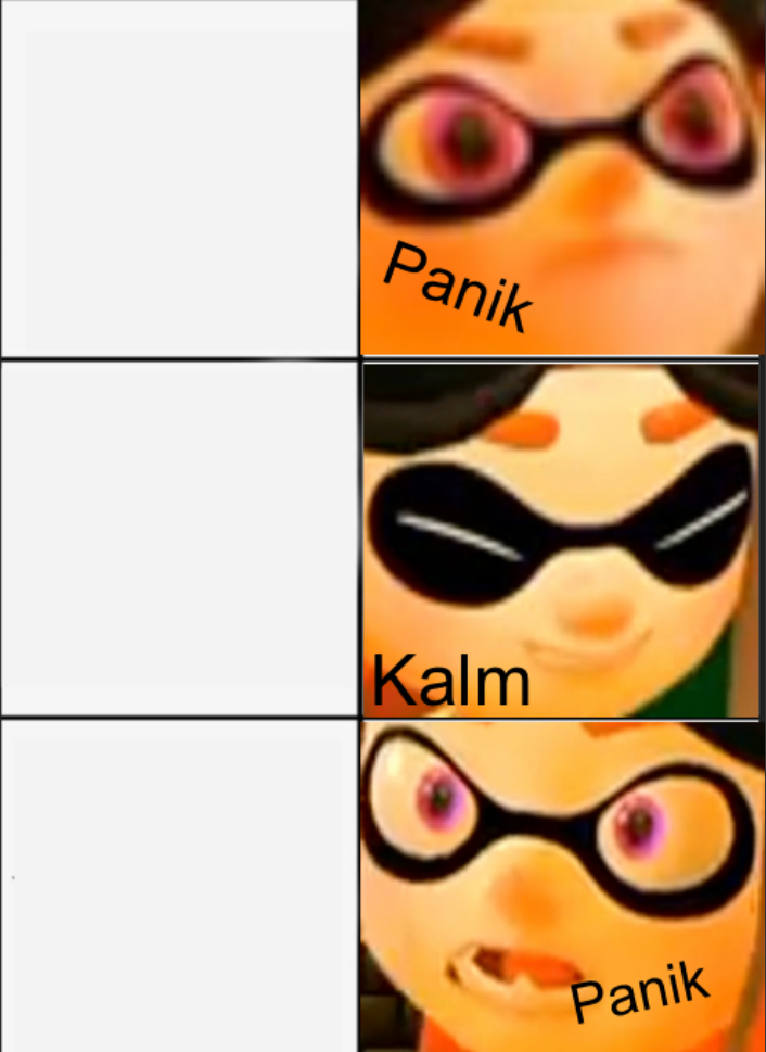 High Quality Panik Kalm Panik SMG4 Edition (Meggy) Blank Meme Template