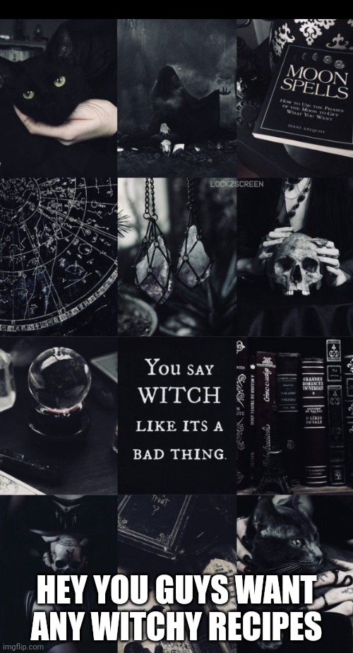 Willows template | HEY YOU GUYS WANT ANY WITCHY RECIPES | image tagged in willows template | made w/ Imgflip meme maker