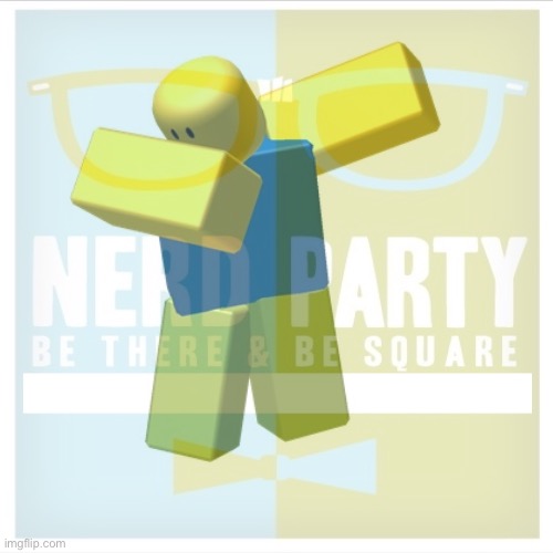 High Quality Nerd Party Roblox dab Blank Meme Template