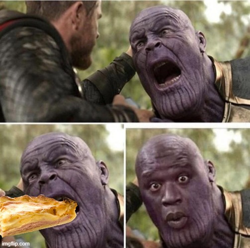 Thanos being spoonfed | image tagged in thanos being spoonfed | made w/ Imgflip meme maker