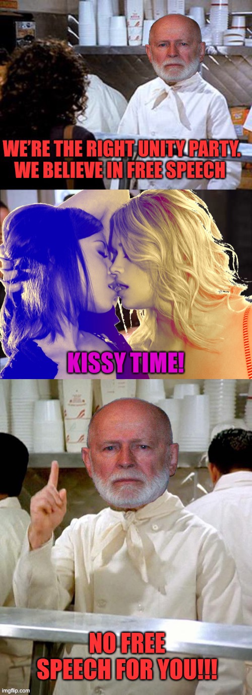 CorRUPt are asleep, post kisses. Reject corRUPtion, return to Common Sense | KISSY TIME! | made w/ Imgflip meme maker