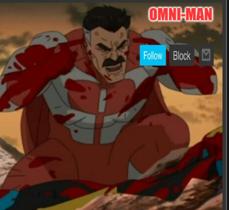 High Quality Omni-Man announcement template Blank Meme Template