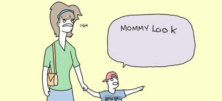 High Quality Mommy Look! Blank Meme Template