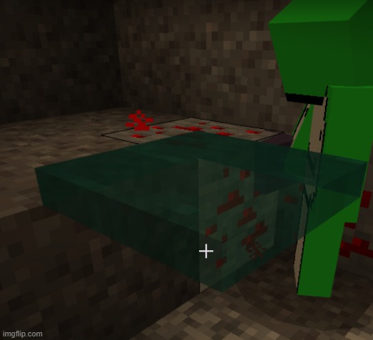 Me and my bro found this while playing Minecraft- | made w/ Imgflip meme maker