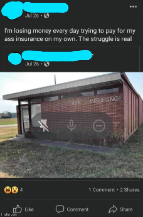 Ass insurance | made w/ Imgflip meme maker
