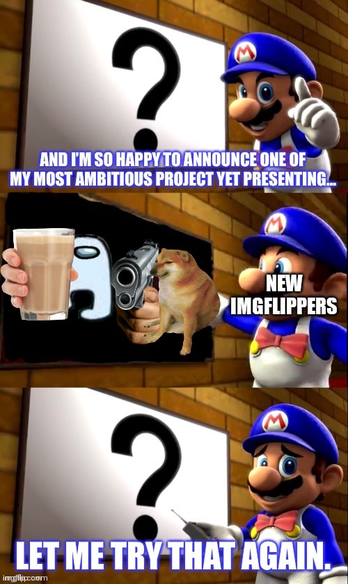 No Amogus and choccy milk! |  NEW IMGFLIPPERS | image tagged in smg4 tv | made w/ Imgflip meme maker