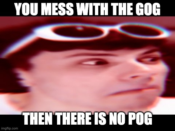 Goog | YOU MESS WITH THE GOG THEN THERE IS NO POG | image tagged in goog | made w/ Imgflip meme maker