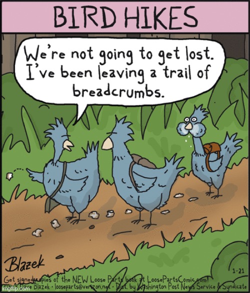 Would they eat the breadcrumbs though? | image tagged in comics/cartoons | made w/ Imgflip meme maker
