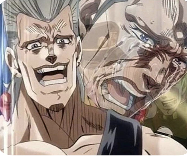 Polnareff crying Blank Meme Template