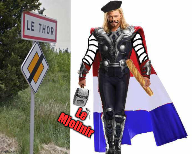 Le
Mjollnir | image tagged in superheroes | made w/ Imgflip meme maker