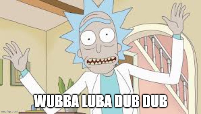 Wubba Lubba Dub Dub | WUBBA LUBA DUB DUB | image tagged in wubba lubba dub dub | made w/ Imgflip meme maker