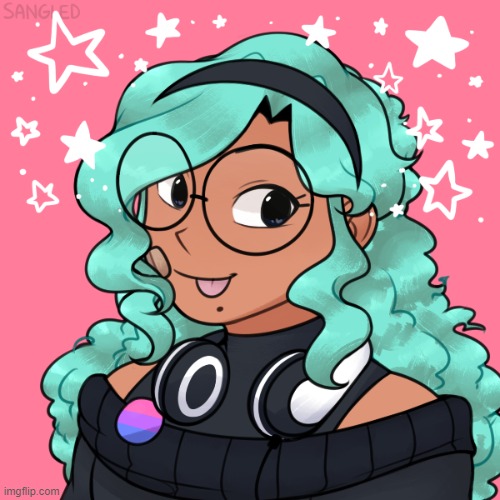 i wish i look like this but my mom doesn't want me to get blue hair :( | made w/ Imgflip meme maker