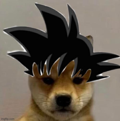 Goku dog | image tagged in goku,dog,anime meme | made w/ Imgflip meme maker