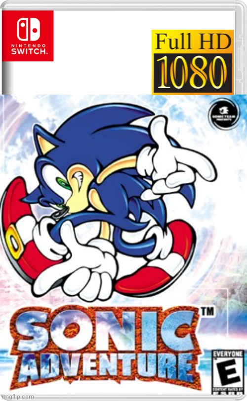 Sonic Adventure remade in Full HD | image tagged in sonic the hedgehog,remake | made w/ Imgflip meme maker