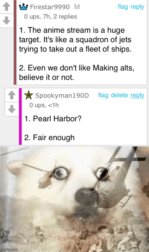 Pearl harbor | image tagged in ptsd dog | made w/ Imgflip meme maker