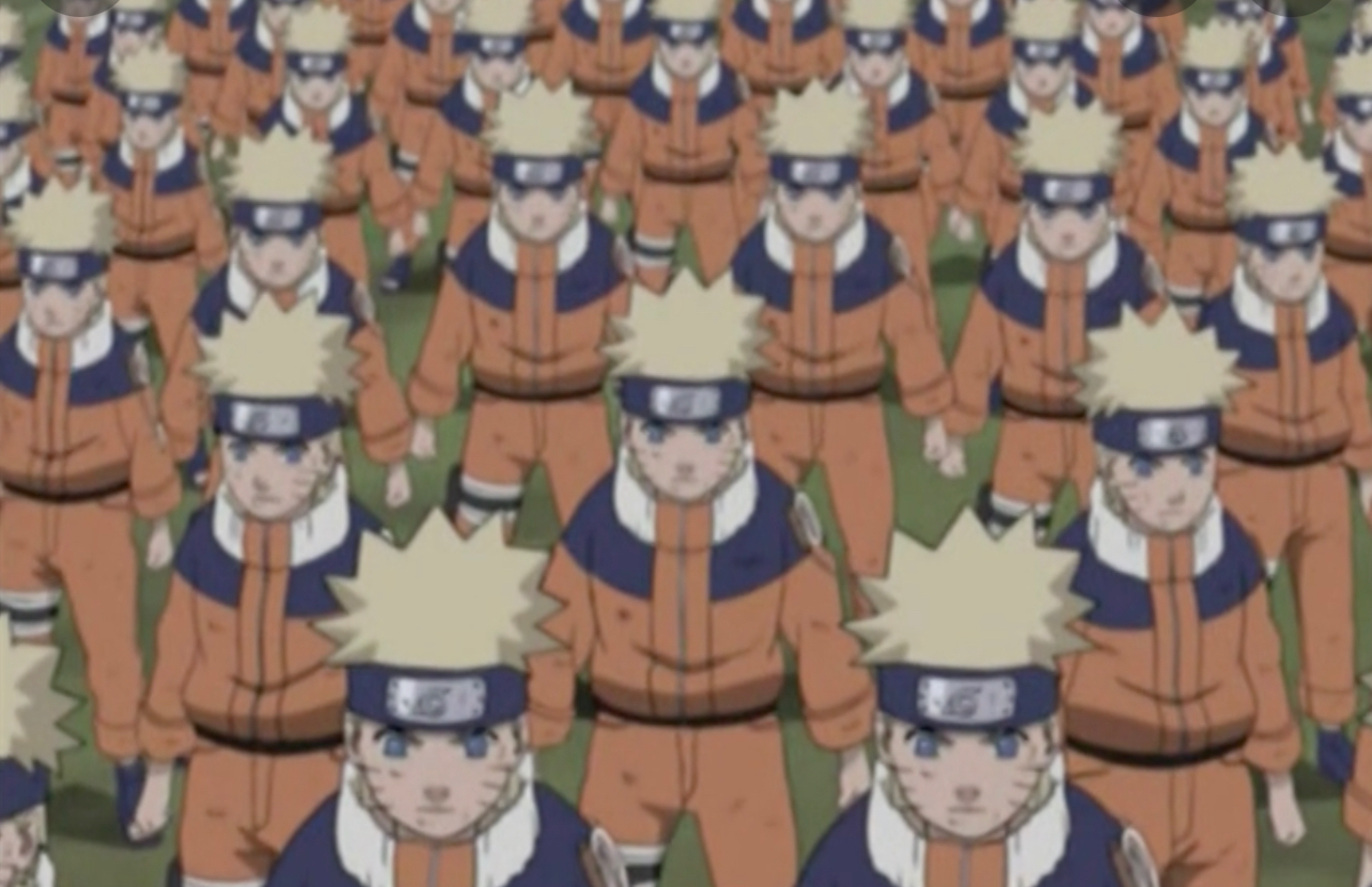 Naruto shadow clone army Blank Meme Template