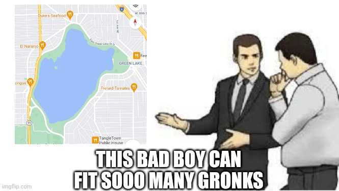 slaps roof | THIS BAD BOY CAN FIT SOOO MANY GRONKS | image tagged in slaps roof | made w/ Imgflip meme maker