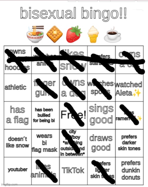 Some bisexual bingo made by me! | image tagged in bi bingo | made w/ Imgflip meme maker