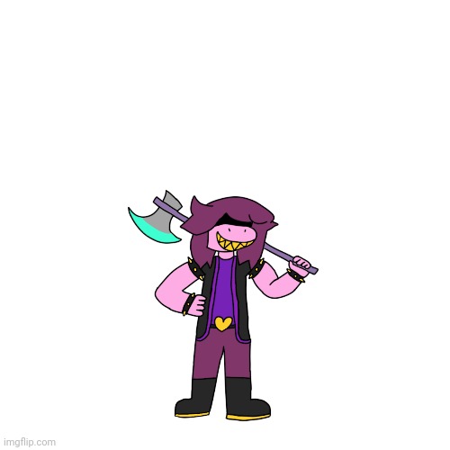 Part 4 of drawing deltarune characters: Susie (dark world) - Imgflip