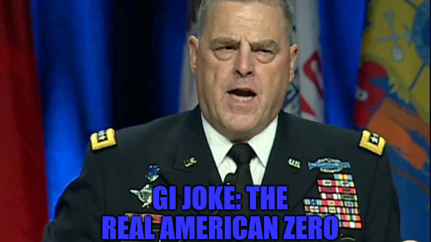 GI Joke | GI JOKE: THE REAL AMERICAN ZERO | image tagged in mark miley | made w/ Imgflip meme maker