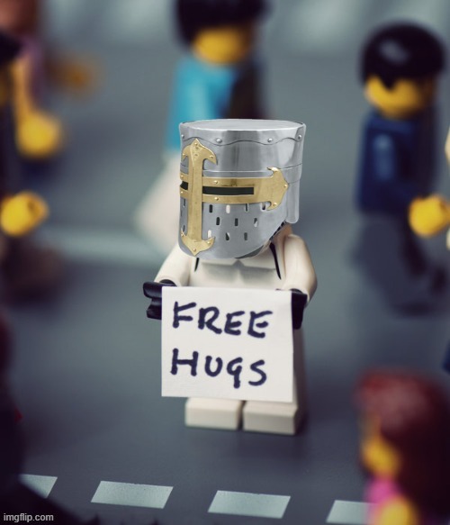 free hugs! get ya free hugs here folks | image tagged in free hugs | made w/ Imgflip meme maker