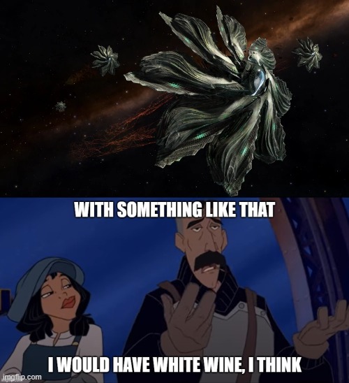 What Vinnie thinks of the Thargoid | image tagged in elite dangerous,atlantis | made w/ Imgflip meme maker