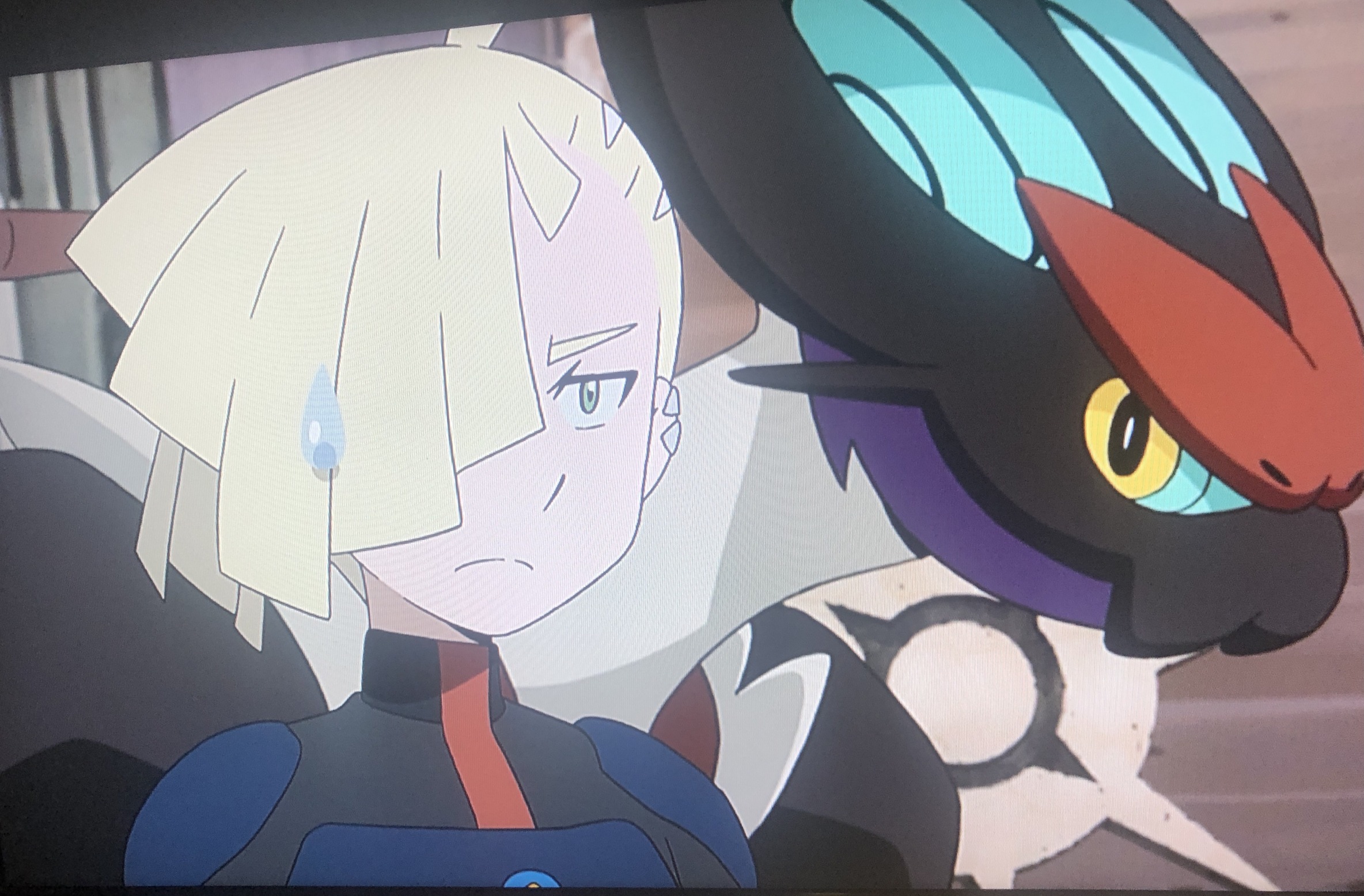 High Quality Gladion and noivern Blank Meme Template