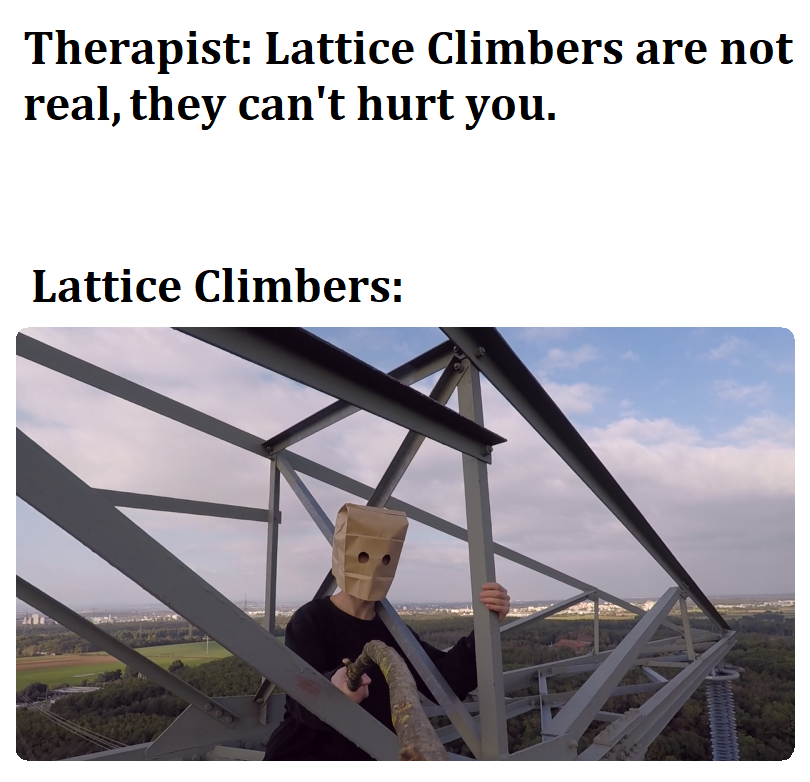 High Quality Lattice Climber Blank Meme Template