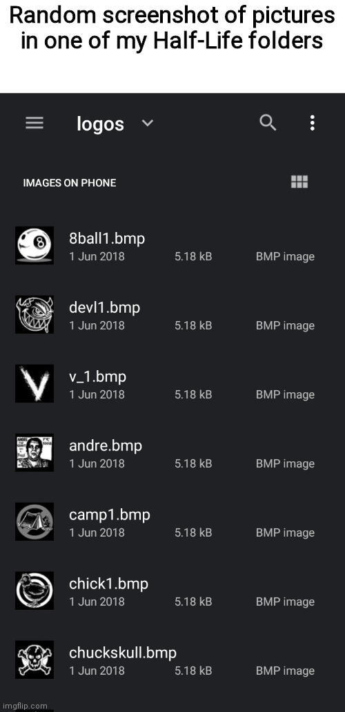 Random screenshot of pictures in one of my Half-Life folders | made w/ Imgflip meme maker