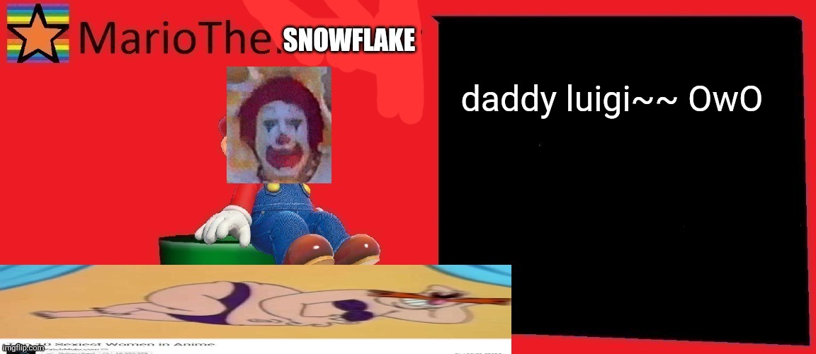 Sorry, couldn't resist | daddy luigi~~ OwO | image tagged in mariothememer | made w/ Imgflip meme maker
