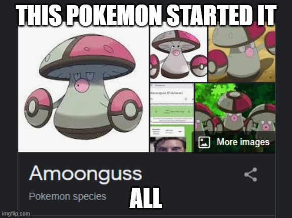 Among Us origins | THIS POKEMON STARTED IT; ALL | image tagged in among us,pokemon,original meme | made w/ Imgflip meme maker