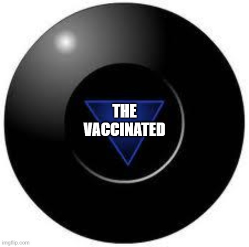 Magic 8 ball | THE VACCINATED | image tagged in magic 8 ball | made w/ Imgflip meme maker