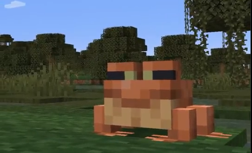 High Quality minecraft frog Blank Meme Template