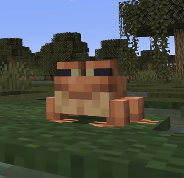 High Quality Minecraft frog Blank Meme Template
