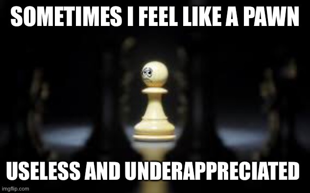 Pawn Life | image tagged in depression,meme,chess | made w/ Imgflip meme maker