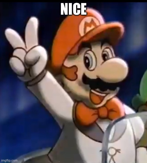 Tuxedo Mario | NICE | image tagged in tuxedo mario | made w/ Imgflip meme maker