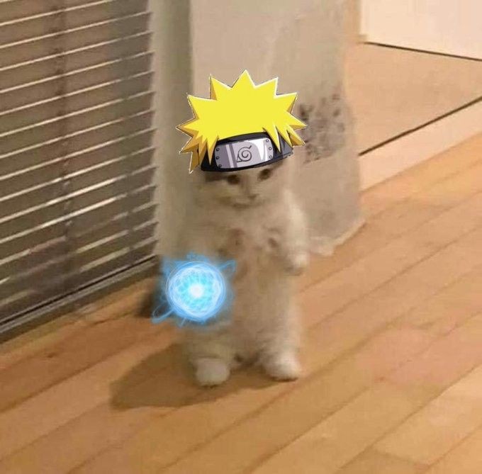 Naruto kitty powers Blank Meme Template