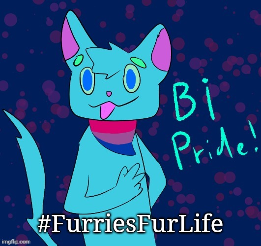 RetroFurry Bisexual Floof | #FurriesFurLife | image tagged in retrofurry bisexual floof | made w/ Imgflip meme maker