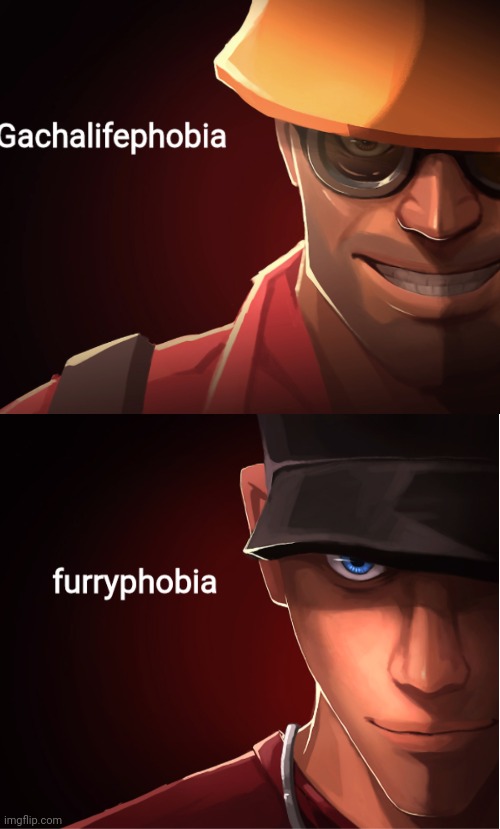 image tagged in gachalifephobia,furryphobia | made w/ Imgflip meme maker