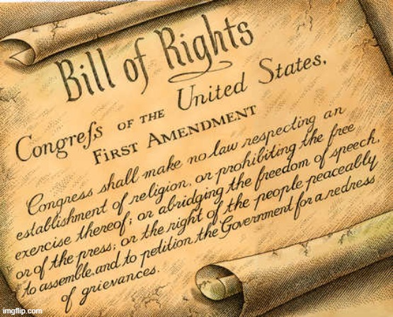 First Amendment | image tagged in first amendment | made w/ Imgflip meme maker