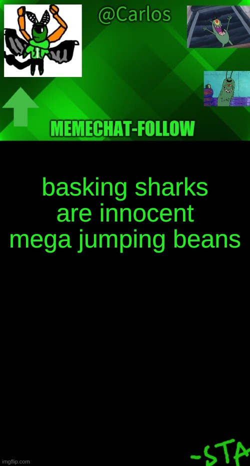 unless you're plankton- WAIT A MINUTE | basking sharks are innocent mega jumping beans | made w/ Imgflip meme maker